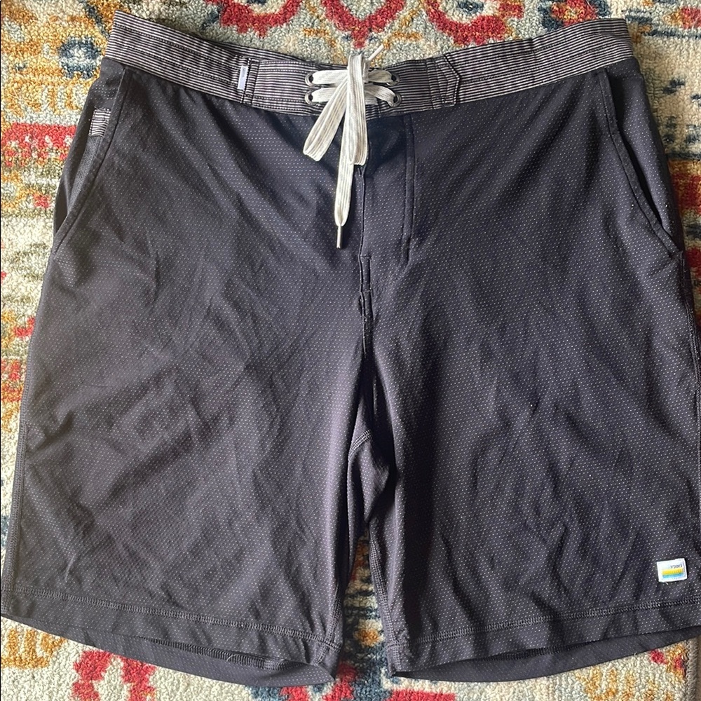 Vuori Black Swim Trunks